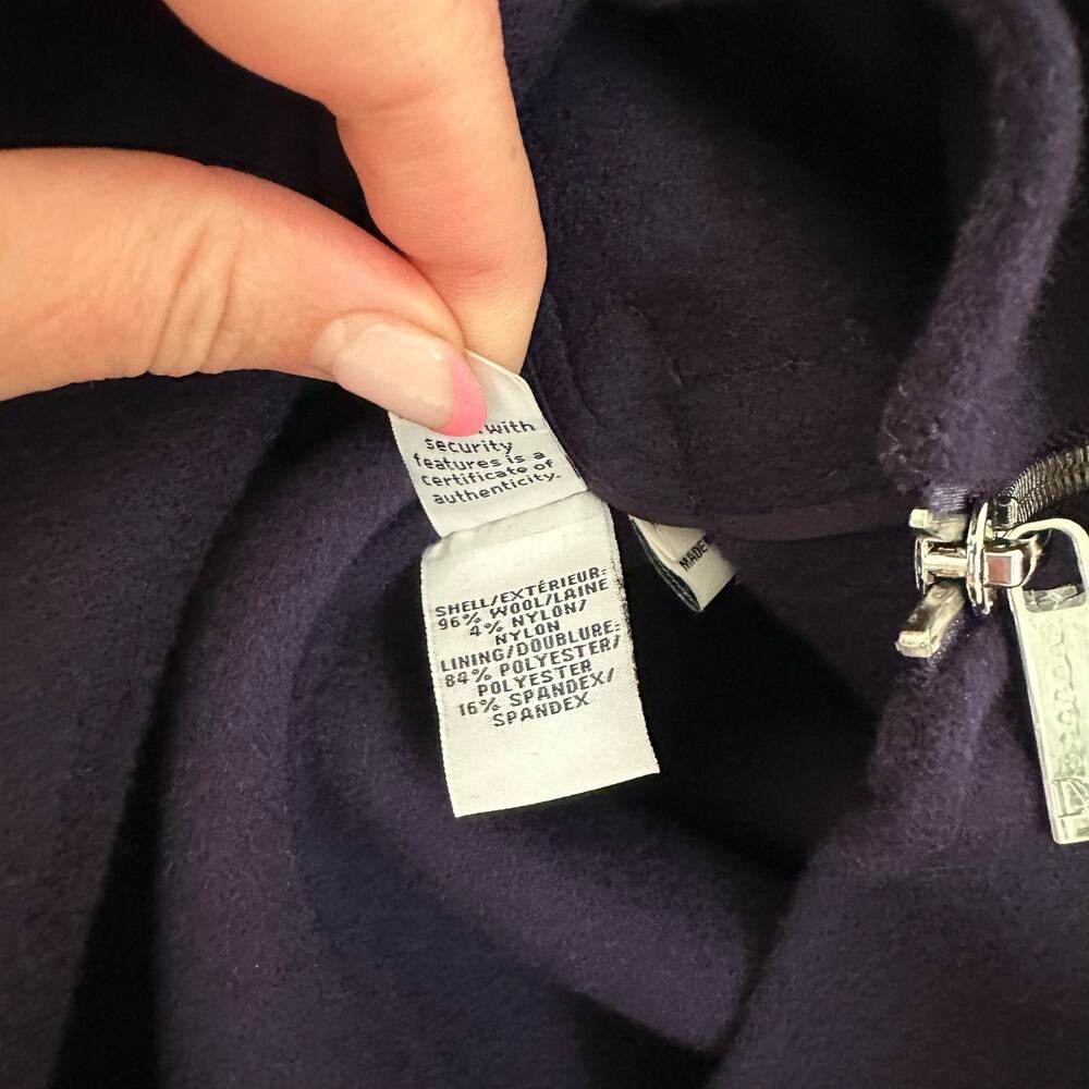 Diane Von Furstenberg 1,2,3 Coat in Royal Navy M - Picture 9 of 15
